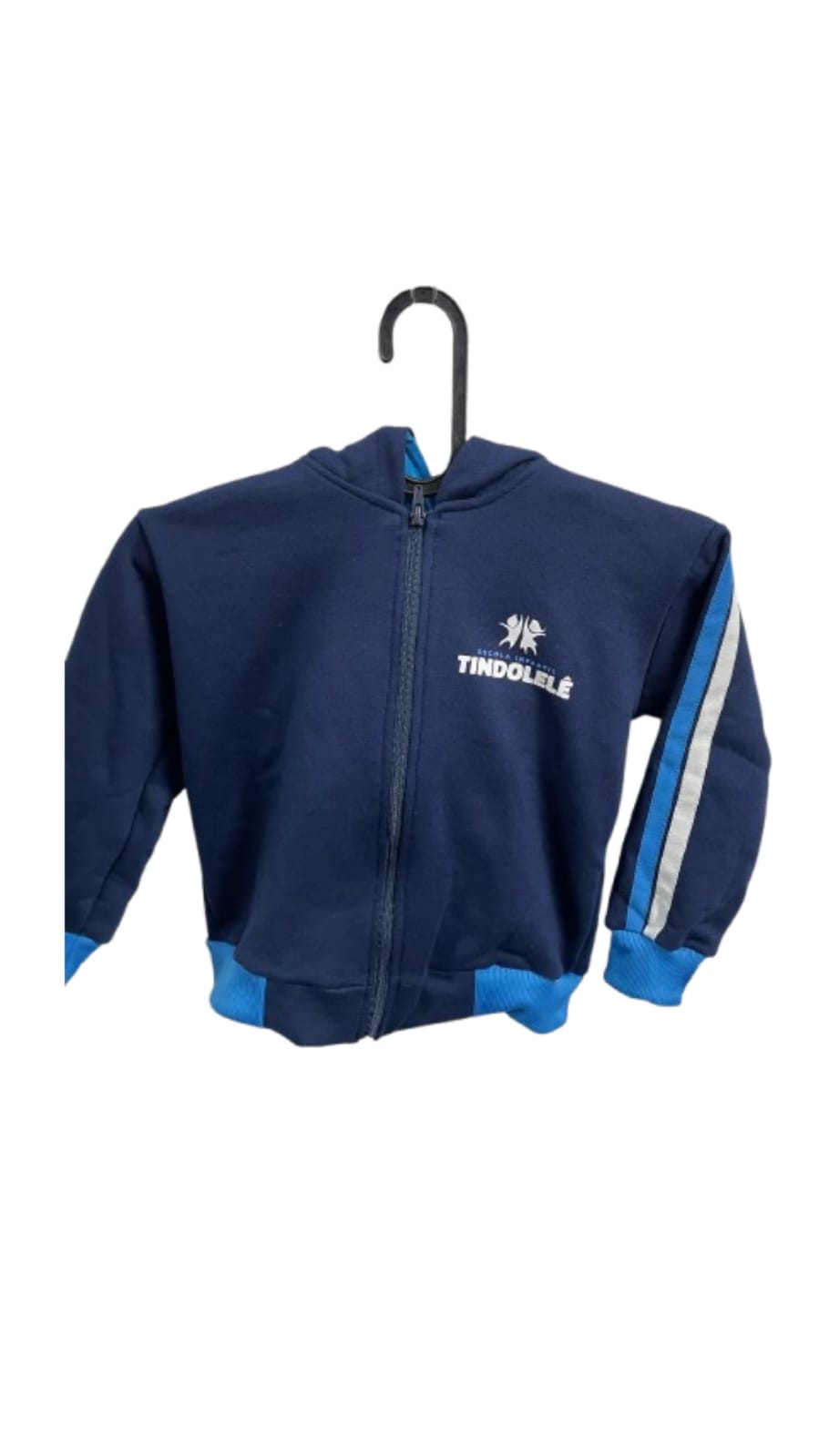 BLUSÃO DE MOLETON FLANELADO COM ZIPER E CAPUZ